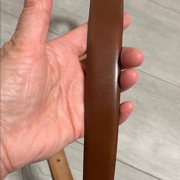 Cognac Brown Leather Belt, Size M 35-37 inch - Picture 8 of 10